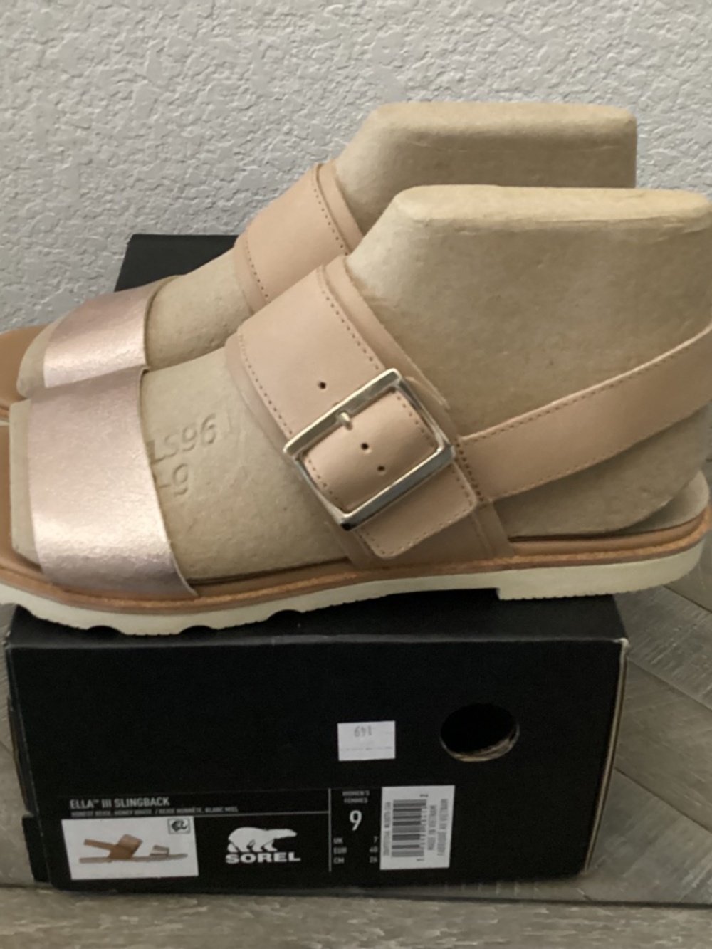 SOREL Ella III Slingback Sandals, size 9 - Picture 4 of 10
